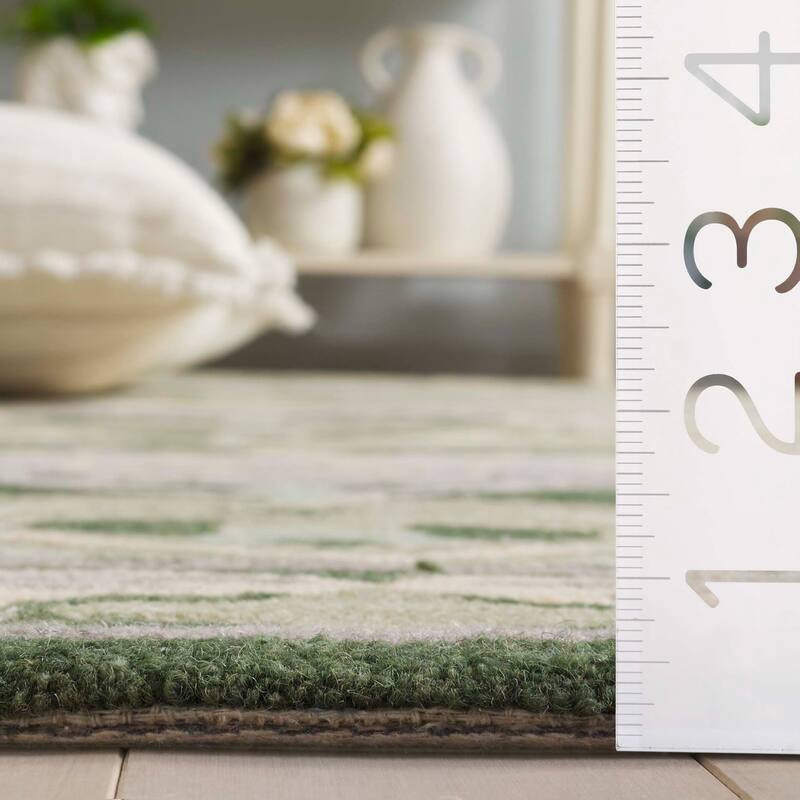 SAFAVIEH Handmade Earthly Treasure Boyana Traditional Wool Rug