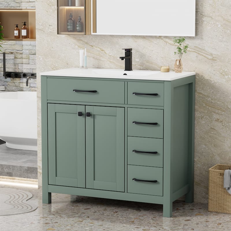 Bathroom Vanity with Sink & Faucet