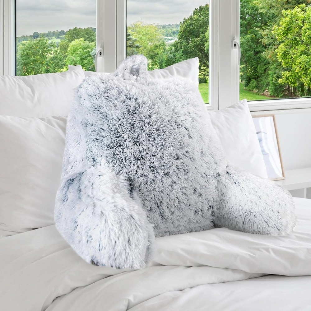 Blue on sale fuzzy pillow