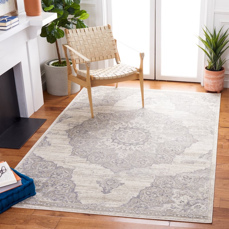 SAFAVIEH, Brentwood Annu Distressed Medallion Rug - 9' x 12'