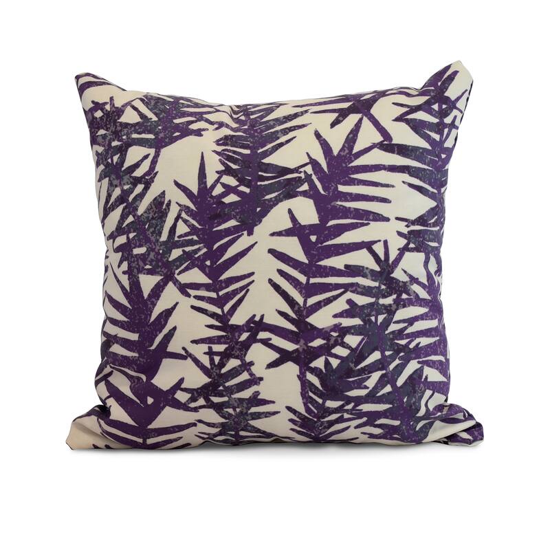 20 x 20 Inch Spikey Floral Print Pillow