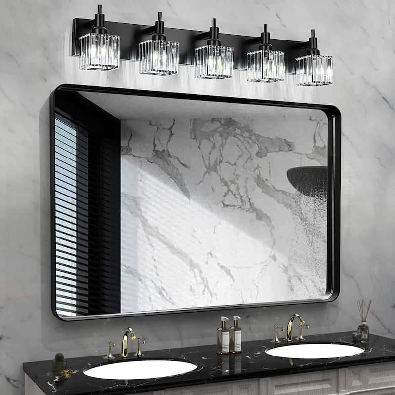2/3/4-Light Modern Bathroom Crystal Vanity Light Wall Sconces
