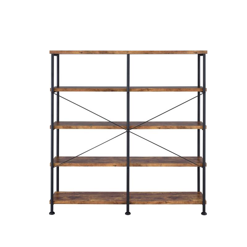 Glazer Industrial Double-wide Bookcase