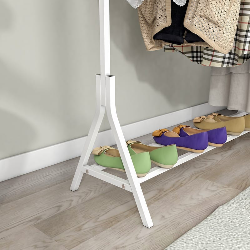Garment Rack Freestanding Hanger Multi-functional Single pole Bedroom Clothing Rack Bedroom