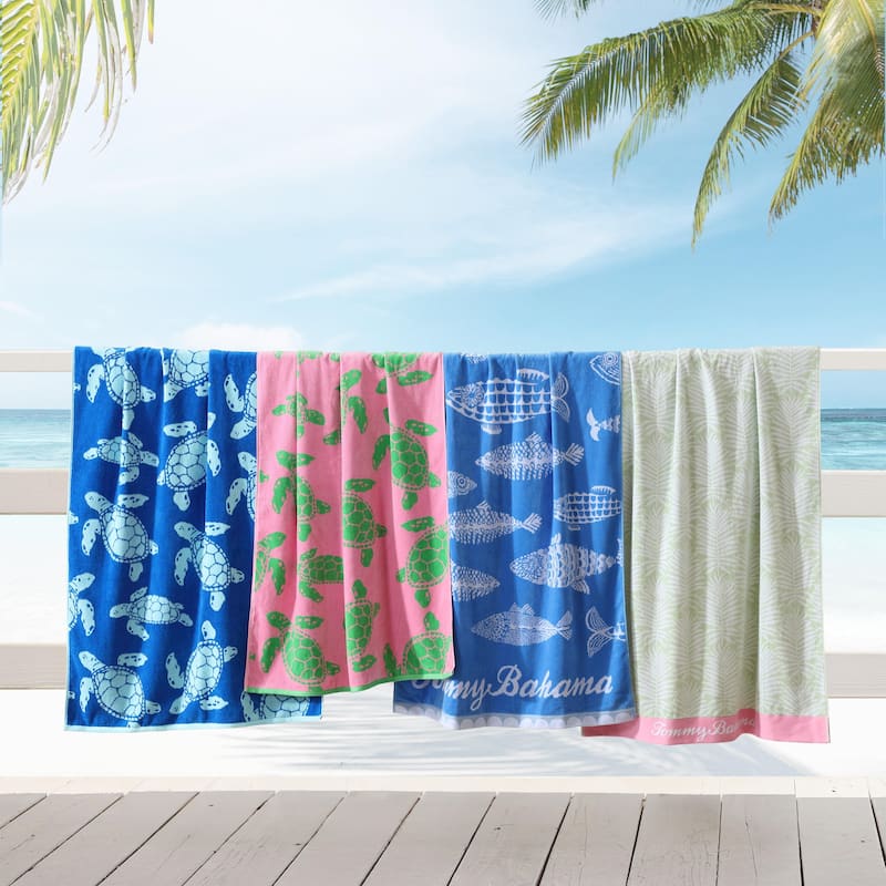 Tommy Bahama Printed 2 Piece Beach Towel Set - 36 x 72
