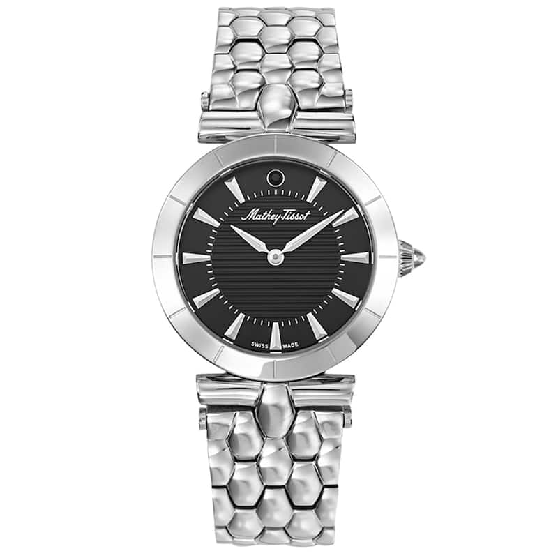 Mathey Tissot Women's Classic Black Dial Watch - D106AN - 6 (36)