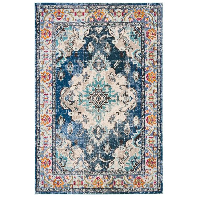 SAFAVIEH Monaco Lillie Boho Medallion Distressed Area Rug