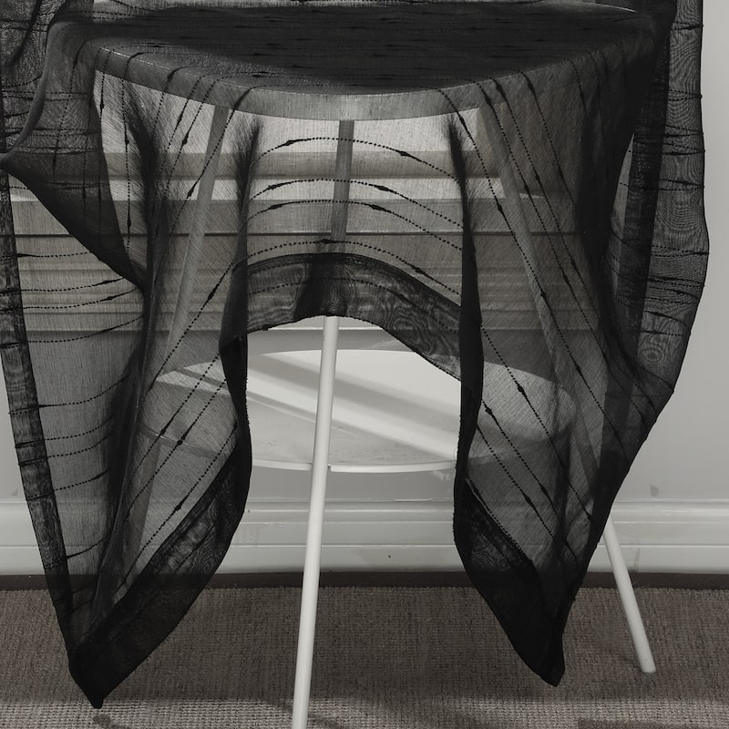 Nanshing Emma Semi-Sheer Rod Pocket Curtain Panel Pair - 50" x 84"