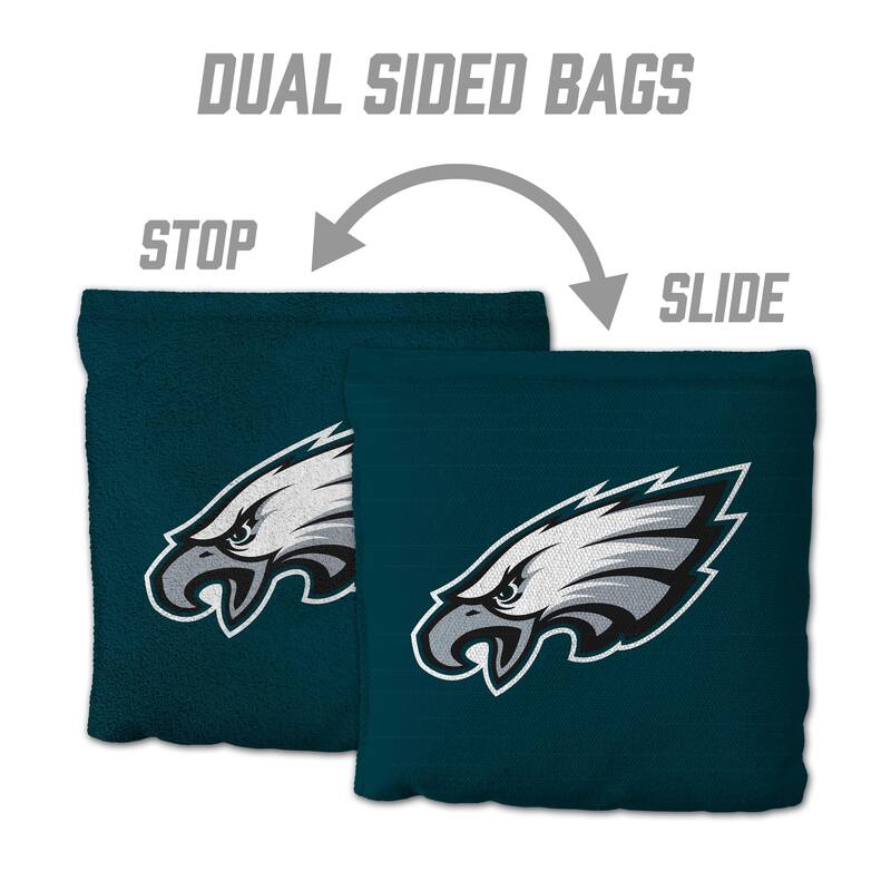 Philadelphia Eagles NFL Dual Sided Pro Stop & Slide Cornhole Bags
