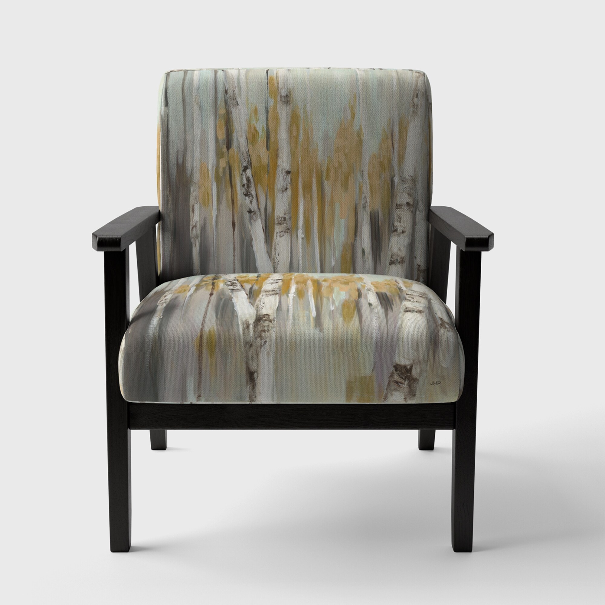 Designart "Silver And Yellow Birch Forest" Upholstered - Picture 6 of 20