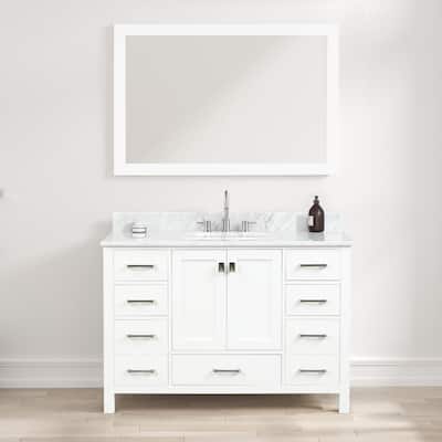 Blossom Geneva 48" Freestanding Bathroom Vanity with Marble Top & Sink