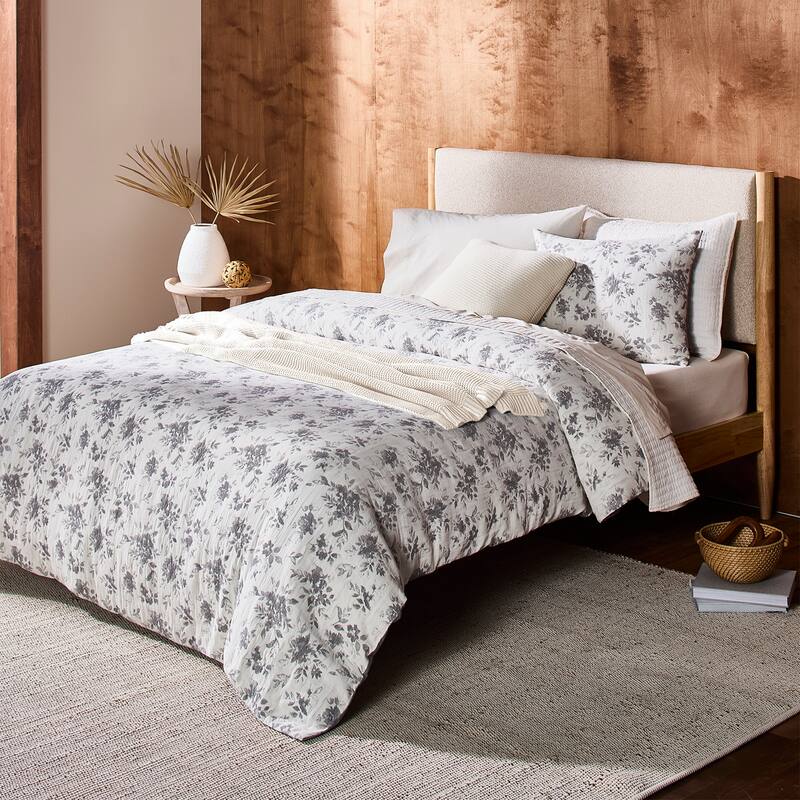 Splendid Layla Reversible Floral Jacquard 3-Piece Cotton Comforter Set