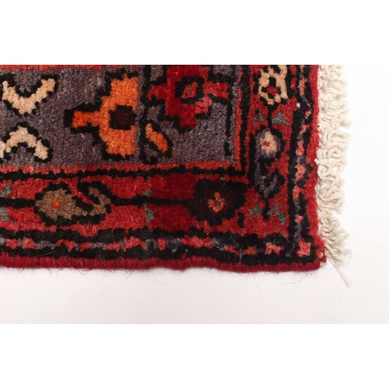 ECARPETGALLERY Hand-knotted Andelz Red Wool Rug - 3'10 x 7'10