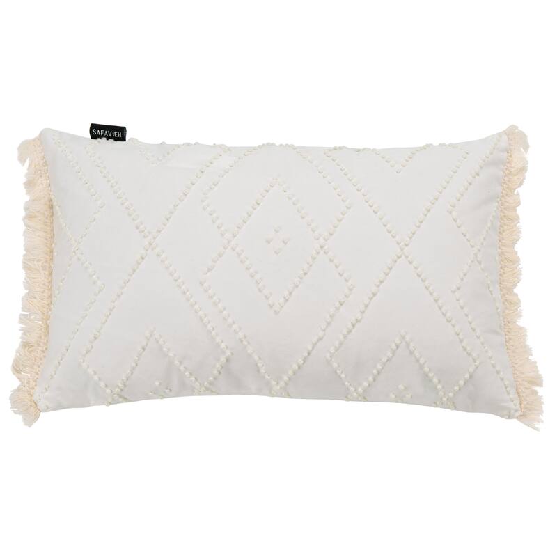 SAFAVIEH Helena 12 x 20-inch Fringe Pillow