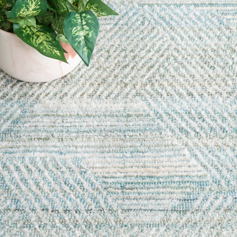 SAFAVIEH Handmade Marquee Jaana Modern Geometric Wool Rug