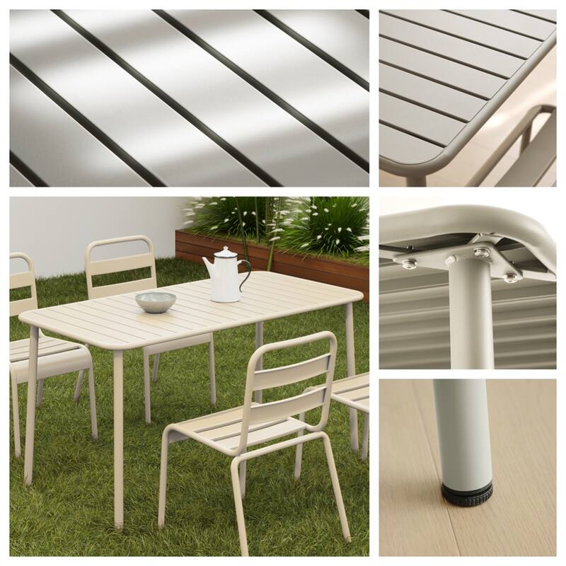 Sella Outdoor Dining Long Table Villa Courtyard Balcony Table