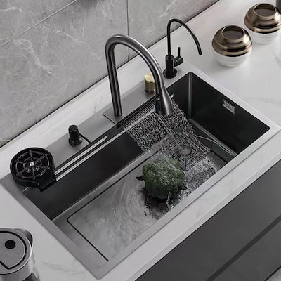 26.7" Rectangle Undermount Single Bowl Stainless Steel Kitchen Sink