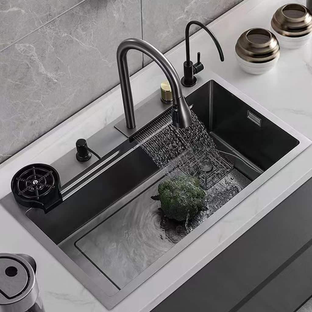 26.7" Rectangle Undermount Single Bowl Stainless Steel Kitchen Sink