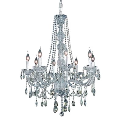 Elegant Lighting 7958D28-GT/RC Verona 8 Light 28" Wide Crystal