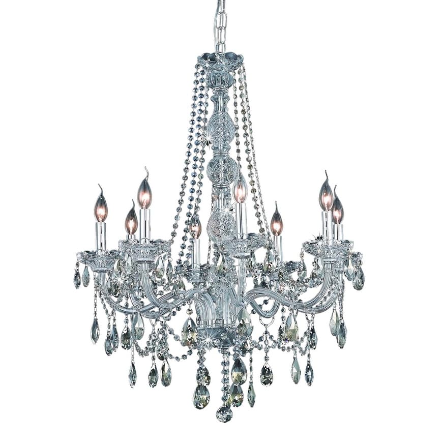 Elegant Lighting 7958D28-GT/RC Verona 8 Light 28" Wide Crystal