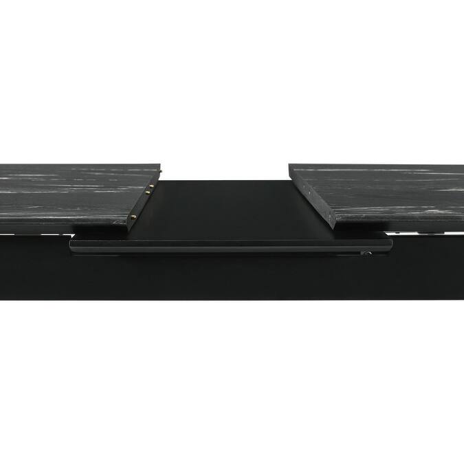 Bellingham Black Dining Table with Self-Storing Extension Leaf