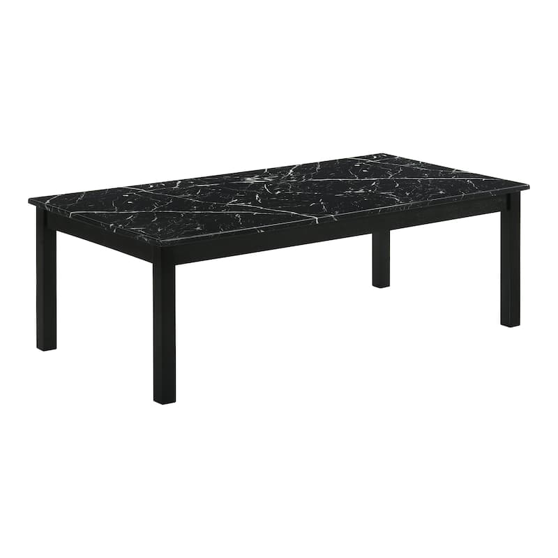 Furniture of America Sonnet Modern 3-Piece Wood Coffee Table Set with 2 End Tables