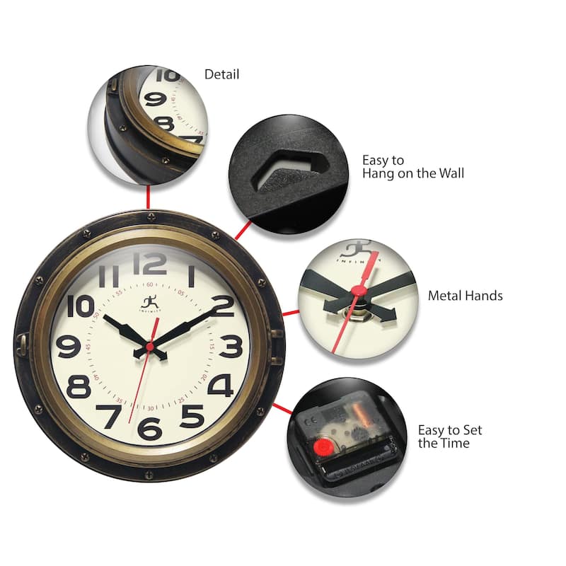 10" Forecaster Wall Clock - 10 x 2 x 10 - 10 x 2 x 10