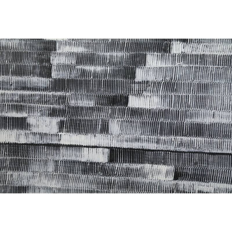 Gradient Hand Painted Abstract Vertical Textured Canvas Wall Art 47x31