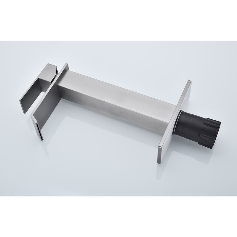 Single Handle Waterfall Bathroom Sink Faucet with Adjustable Water Flow and Temperature, Corrosion and Rust Resistant