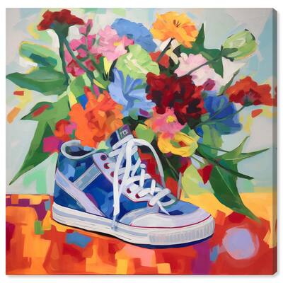 Colorful Sneaker Bouquet Canvas by Art Remedy, Gallery Wrapped