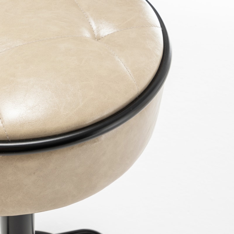 Round Storage Bar Stool Set of 2