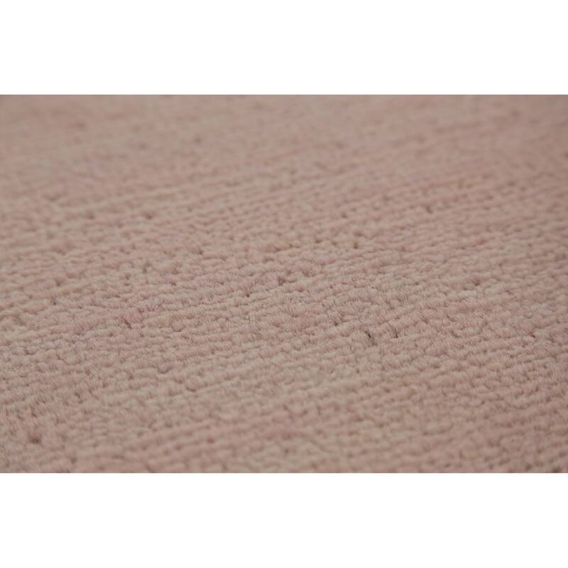 Hand Knotted Oriental 100% Wool Carpet Modern Solid Peach Gabbeh Area Rug - 10' 3'' X 5' 3''