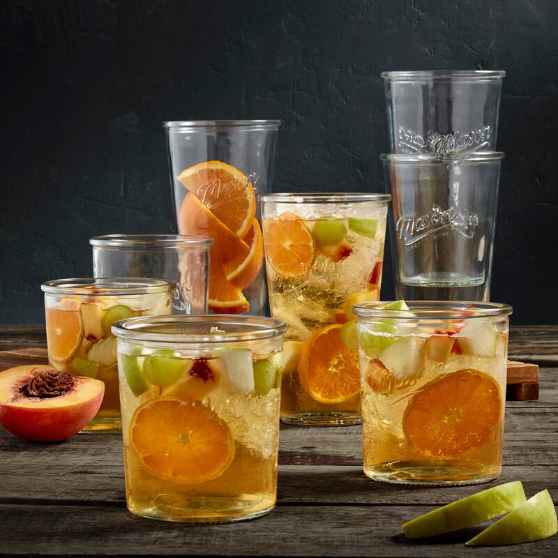 Mason Craft & More 8-piece Glass Tumbler Set (20oz & 15oz)