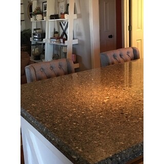 HomCom 40-inch Tufted Counter Height Grey Chair (Set of 2)