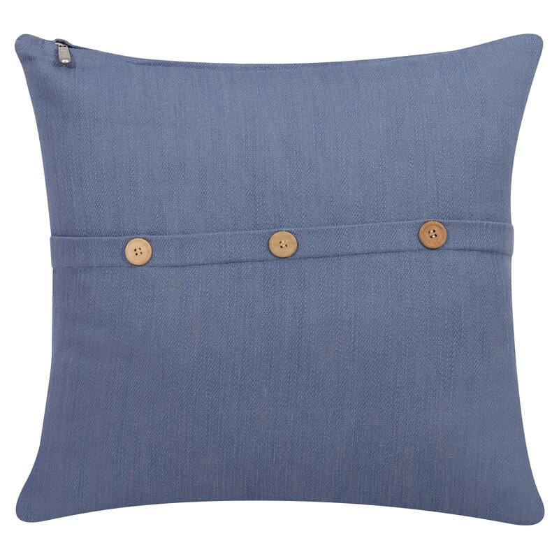 Sevita Hampton Buttoned Cotton Throw Pillow