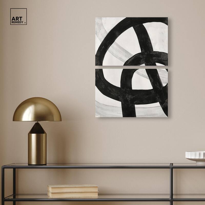 Infinite Loop II Canvas Set of 2 by Art Remedy, Gallery Wrapped