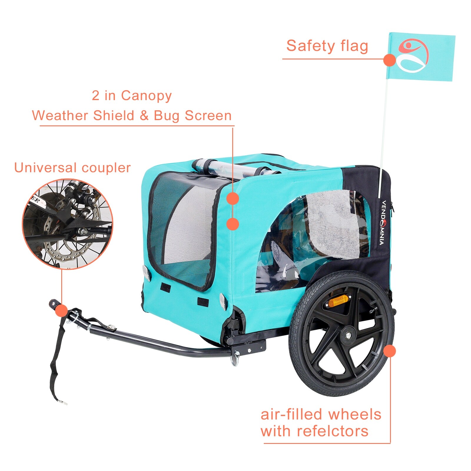 Outdoor Heavy Duty Foldable Utility Pet Stroller Dog Carriers