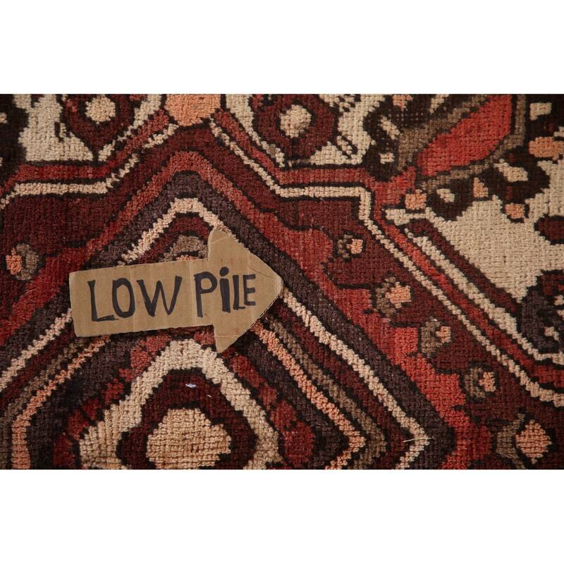 Geometric Bakhtiari Persian Vintage Area Rug Handmade Wool Carpet - 6'8"x 10'6"