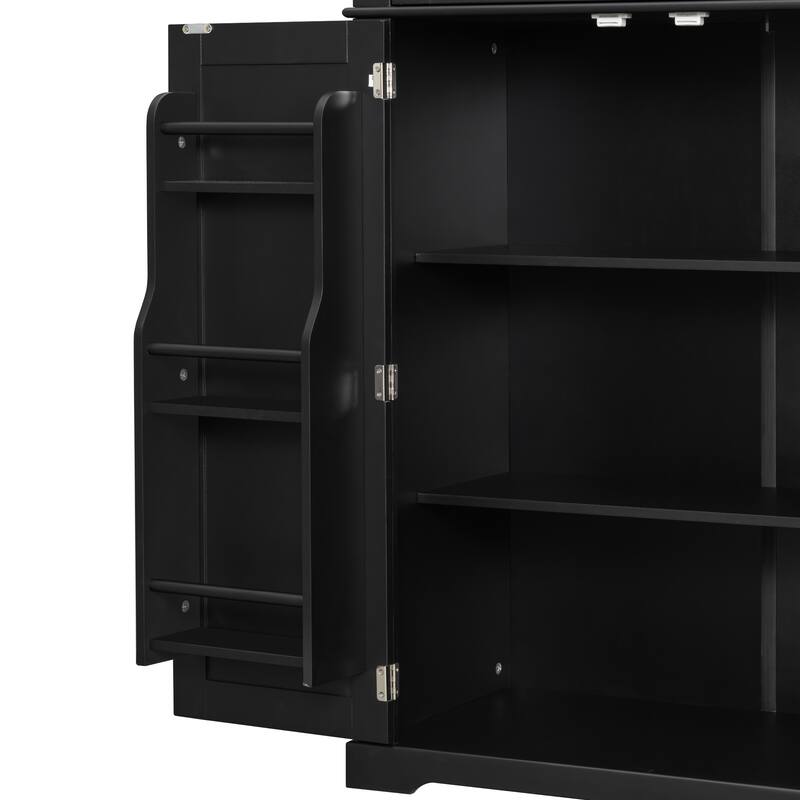 Bathroom Storage Cabinet with Multi-Functional Storage Space, Drawer with Slide Rails, Adjustable Shelf