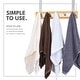 preview thumbnail 5 of 6, Bamboo Stainless Steel Over-the-Door Towel Hooks: Stylish and Functional Bathroom Organization Solution for Towels and More
