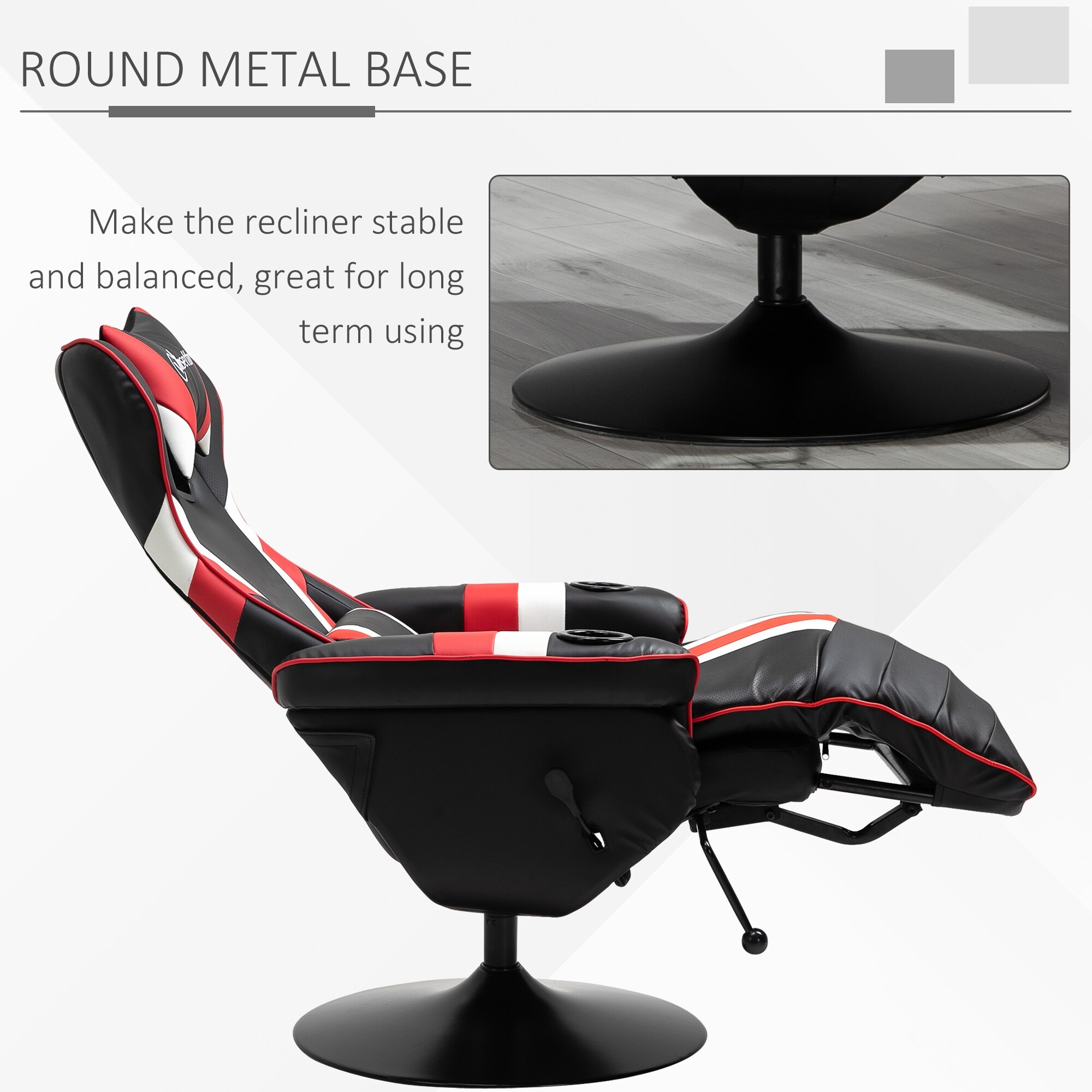 Video game chair with cup hotsell holder