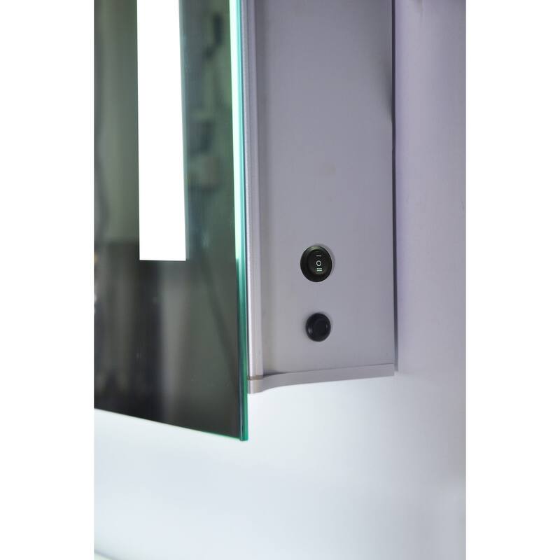 Miseno 60" W x 28" H Rectangular Frameless Wall Mounted Mirror with