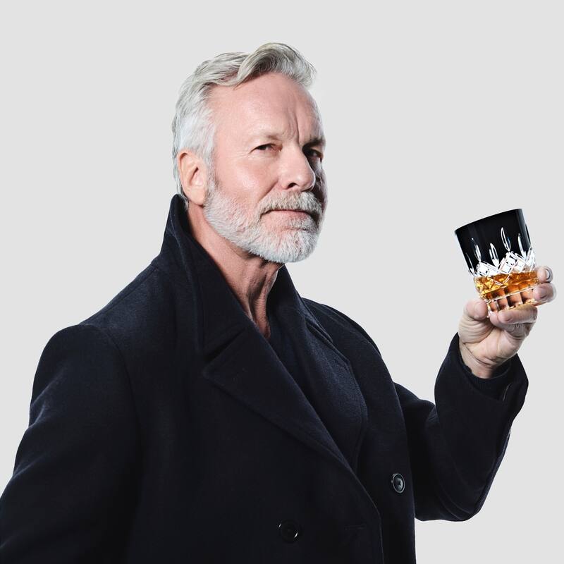 Waterford Lismore Black Tumbler 9floz, Set of 2