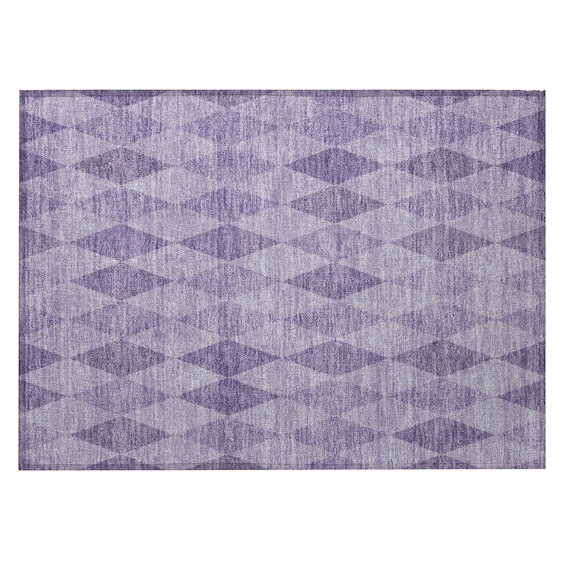 Mafi Modern Geometric Weather Resistant Blended Style Outdoor Rug