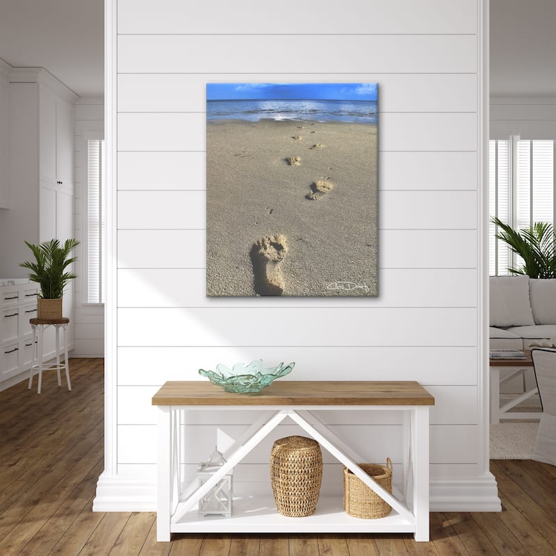 Ready2HangArt 'Footprints' Wrapped Canvas Wall Art