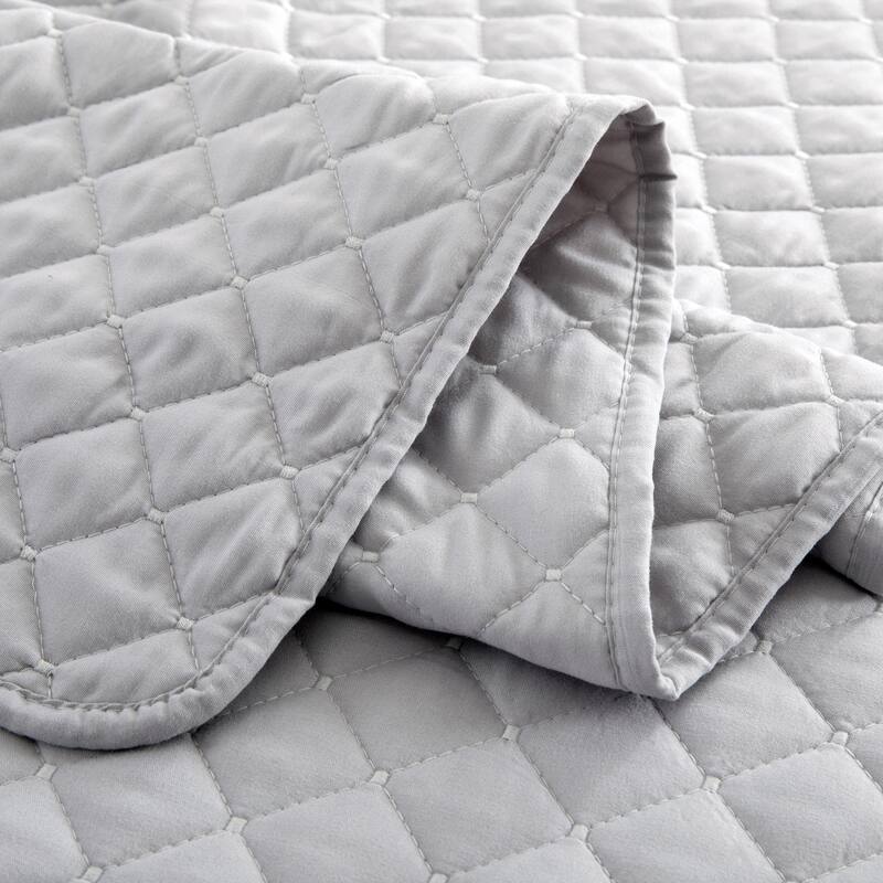 3-Piece Reversible Ultra Lighweight Coverlet Premium Microfiber Bedspread Quilt Set