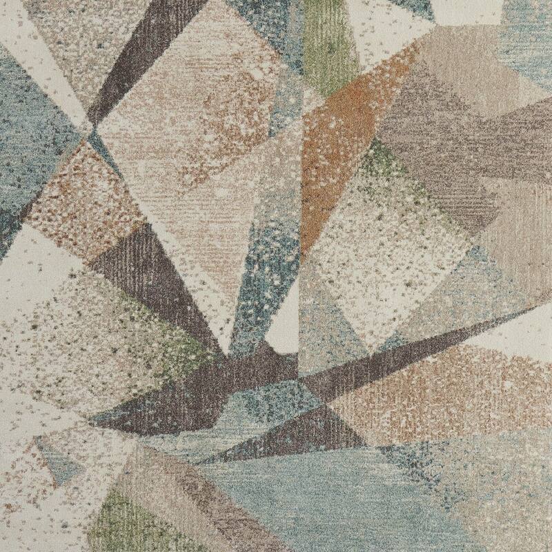 HomeRoots Checkered Bohemian Rectangle Area Rug