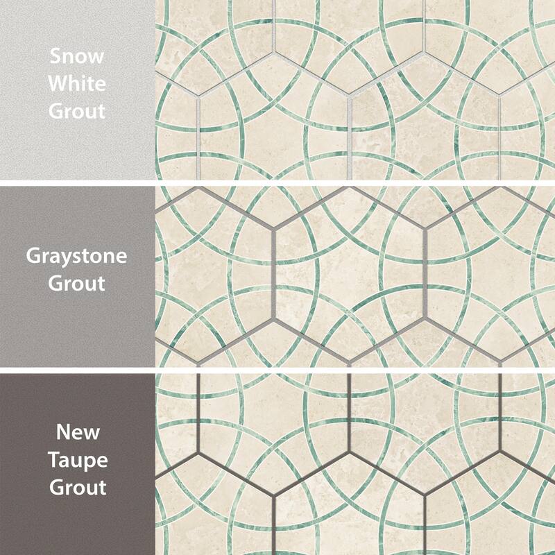 Merola Tile Bari Hex Travertino Jungle 11-1/4" x 13" Porcelain Floor and Wall Tile