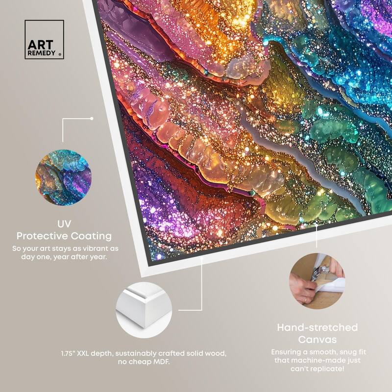 Glittering Spectrum I Canvas by Art Remedy
