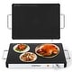 preview thumbnail 1 of 11, Costway 1/2/3/4PCS 16" x 12" Electric Warming Tray Tempered Glass Food 1PCS